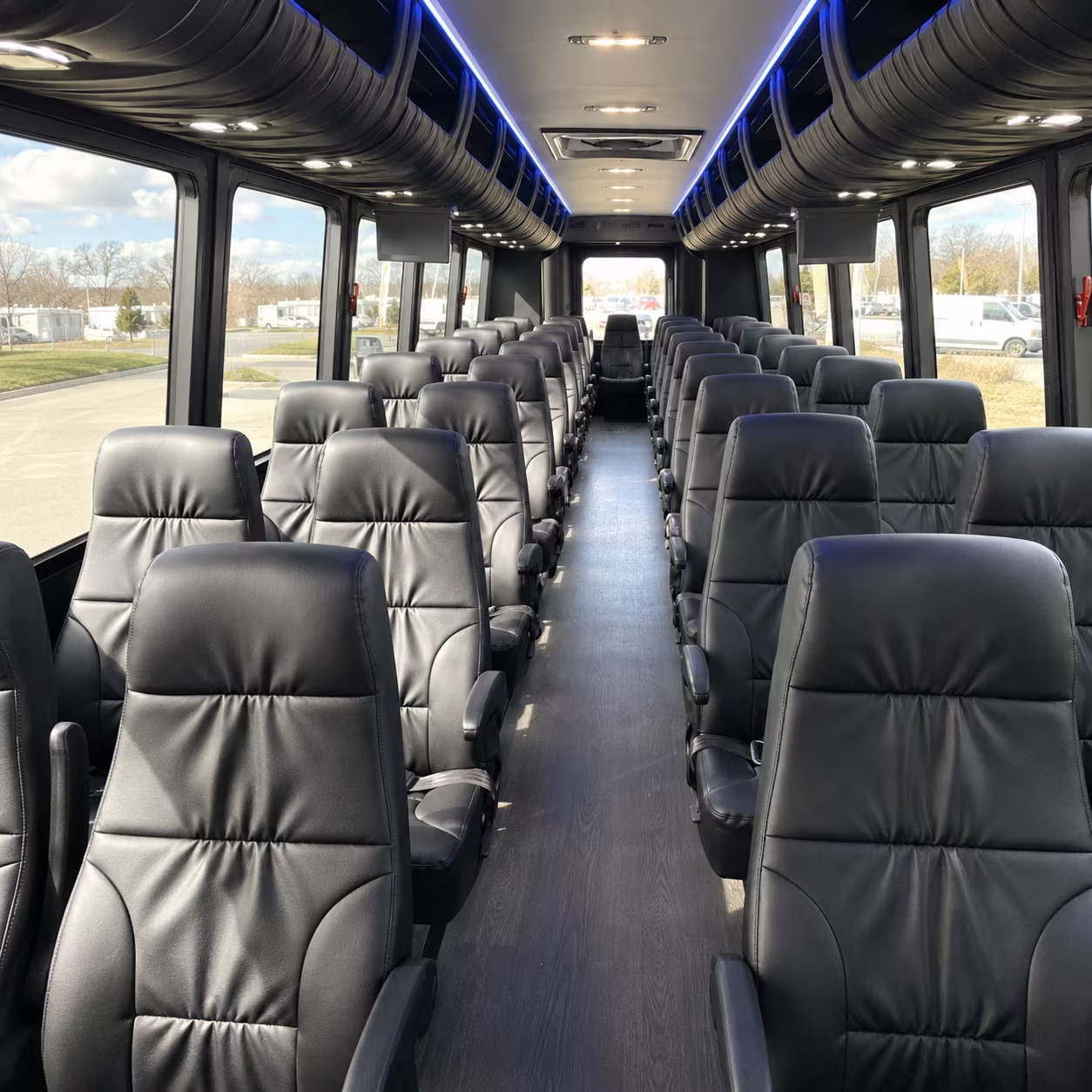 airport transfer buses for wedding guests flying into kansas city