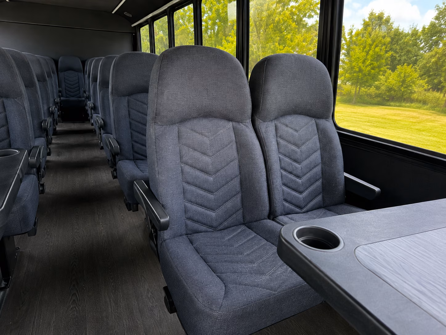 independence 15 passenger minibus inside