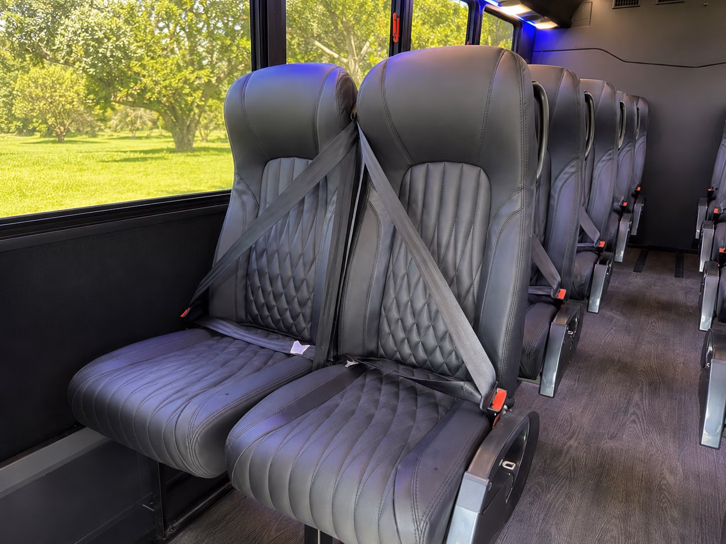 independence 20 passenger minibus inside