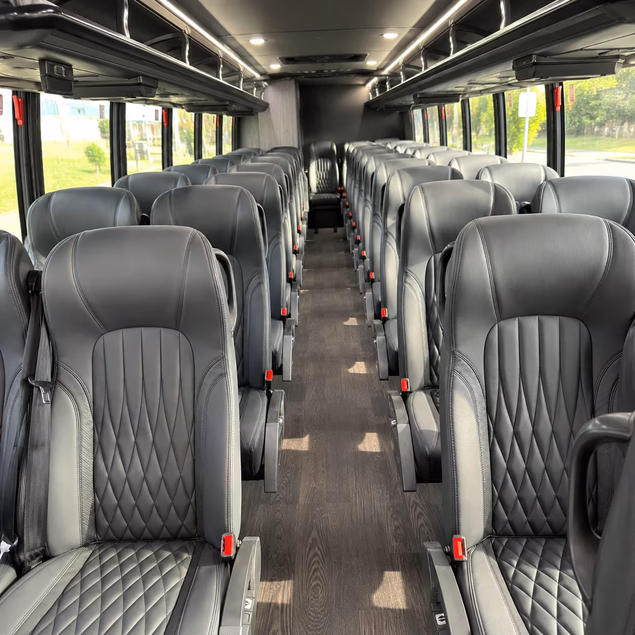 independence 28 passenger minibus inside