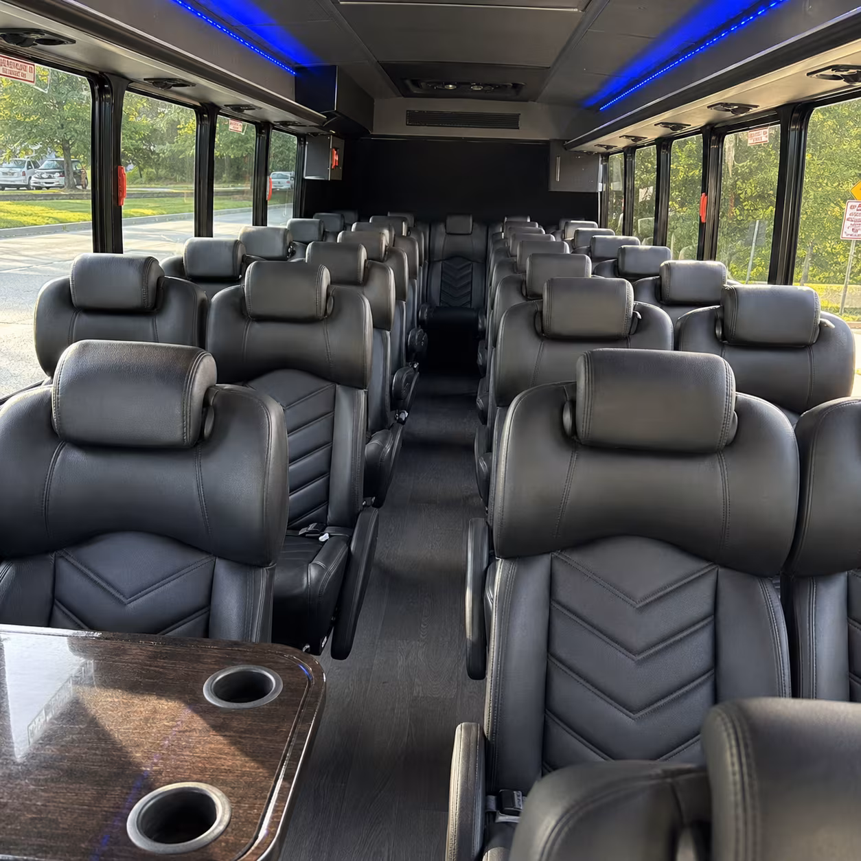 independence 30 passenger minibus interior