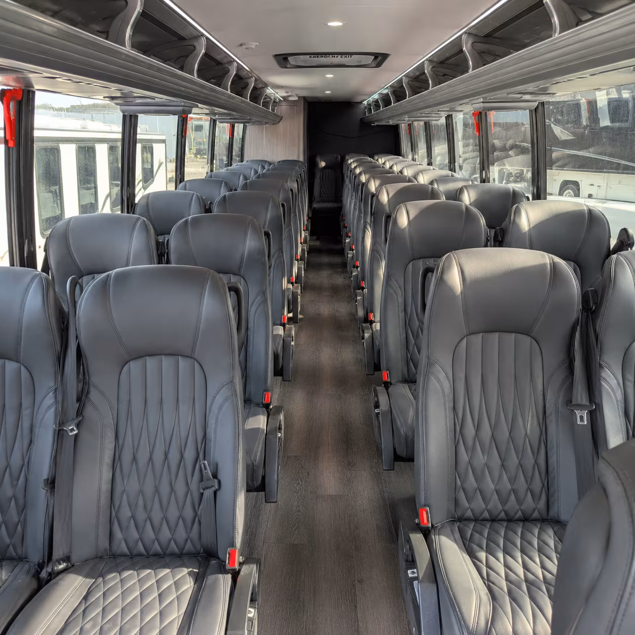 independence 35 passenger minibus inside