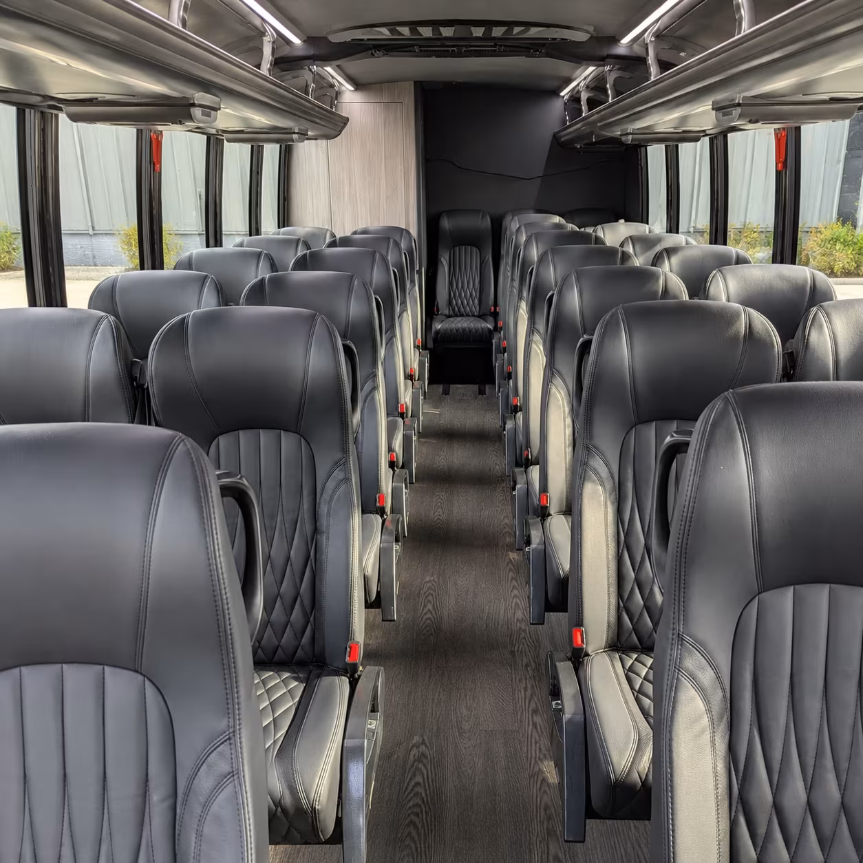 independence 35 passenger minibus interior