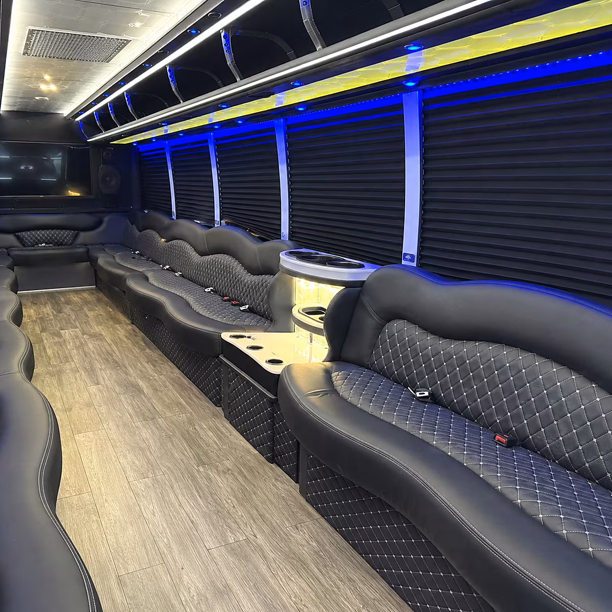 independence party bus inside