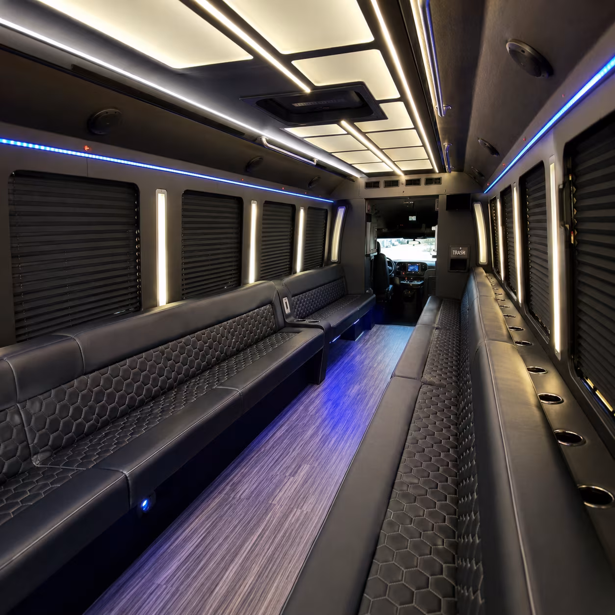 independence party bus rentals inside