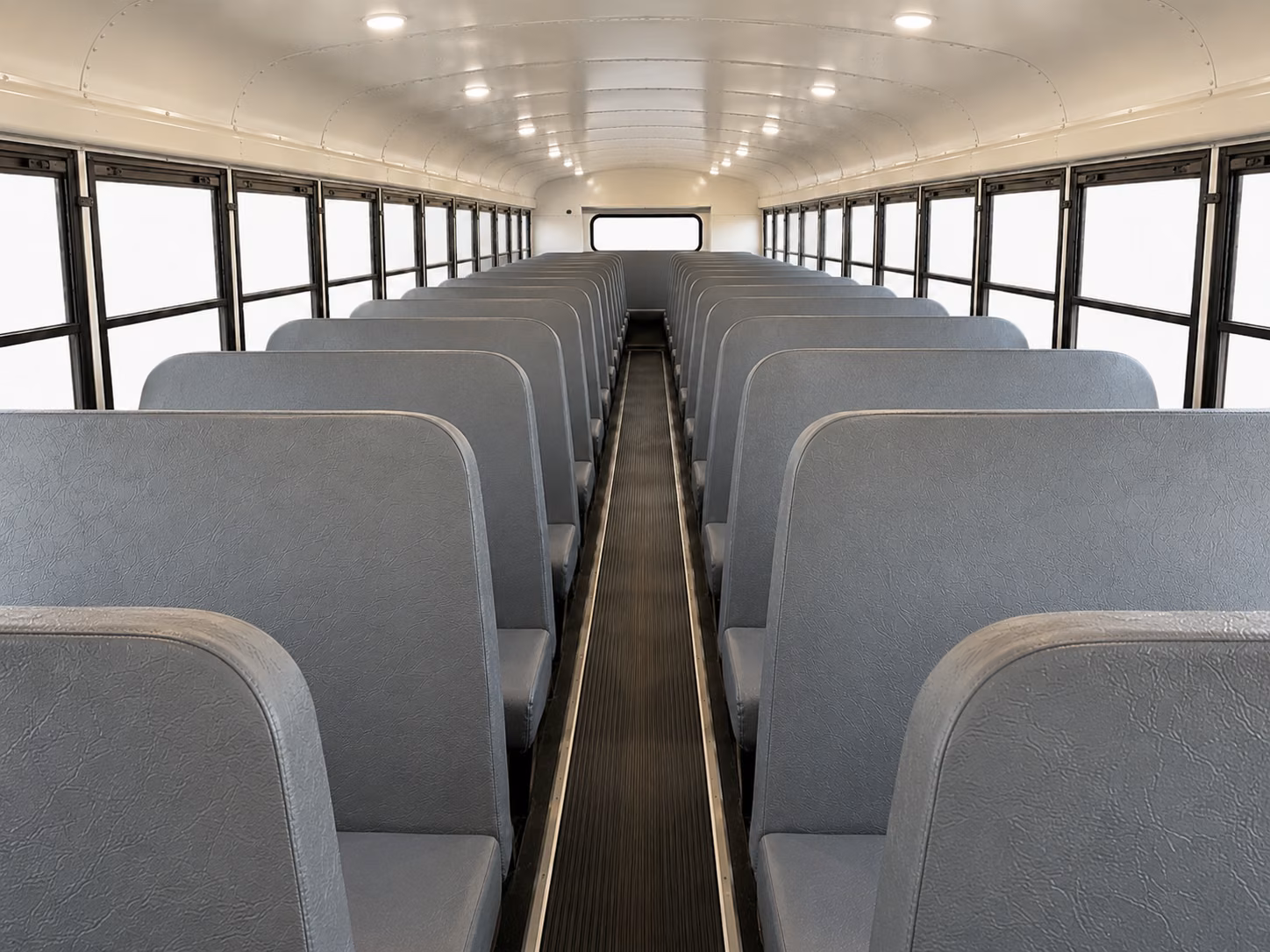 independence school bus inside